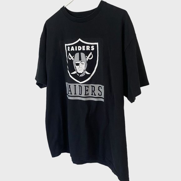 NFL Las Vegas Raiders T-Shirt Mens XL Black Short Sleeve Football Team Tee - Picture 2 of 9